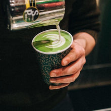 Load image into Gallery viewer, Pouring Organic Matcha Latte